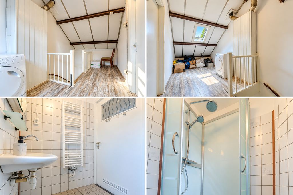 Dom na sprzedaż w Tilburgu – Bellinistraat 191 heldere zolder en badkamer collage